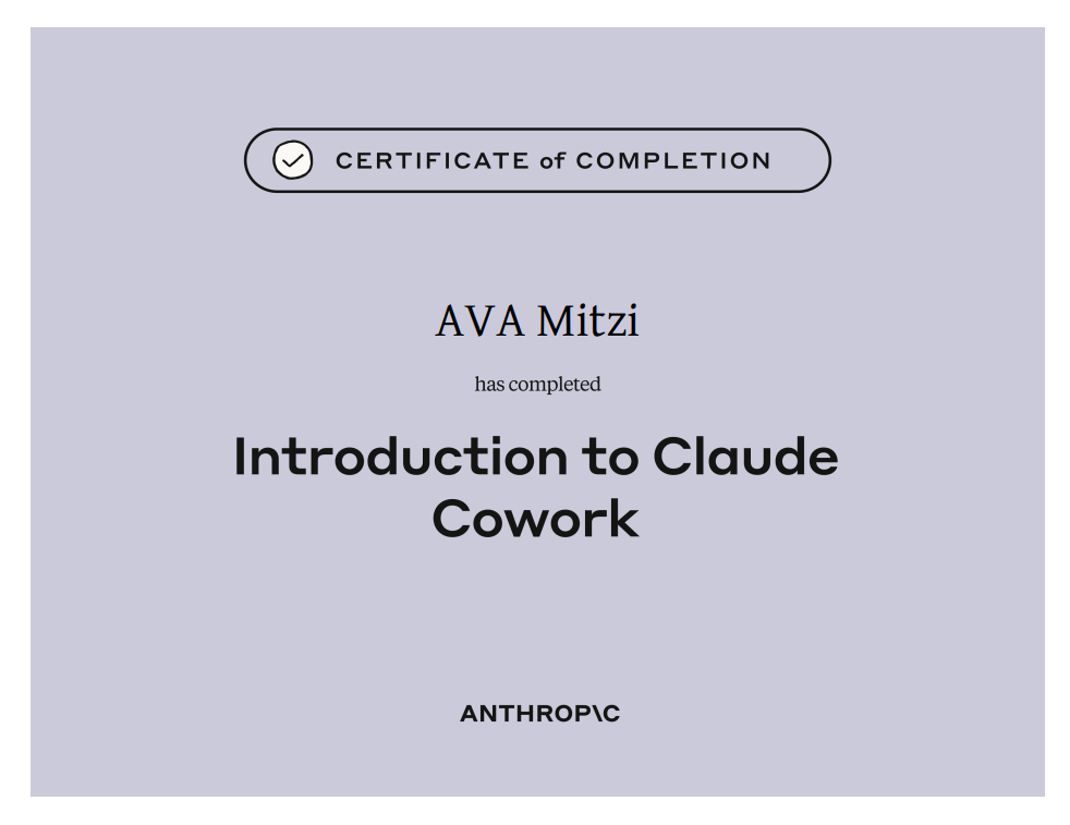 Certification